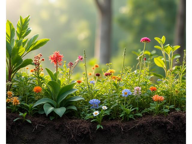 Diseño de paisaje regenerativo con biodiversidad nativa